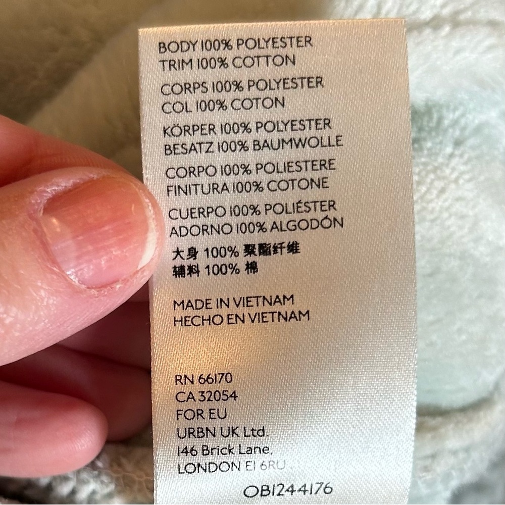 Anthropologie Half Zip Fleece Pullover Teddy Sherpa Women’s SZ Small Gray Cozy - Picture 11 of 11